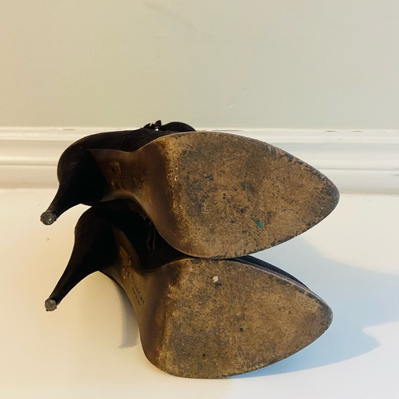 GIVENCHY Brown suede cone heel boots - Picture 8 of 8